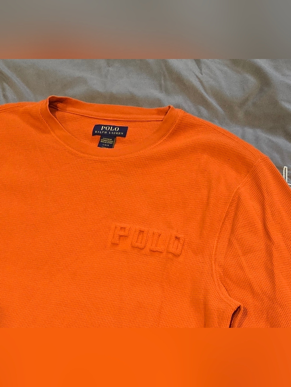 Polo Ralph Lauren Men's Waffle Knit Thermal Sleep Shirt Size Large - Picture 2 of 7